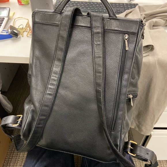 Longchamp leather backpack - Picture 5 of 5